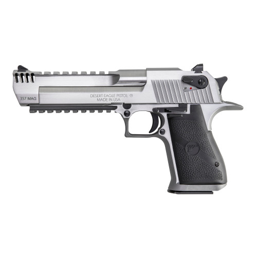 Magnum Research Desert Eagle .357 Mag, 6" Barrel, Integrated Muzzle Brake, Stainless, 9rd