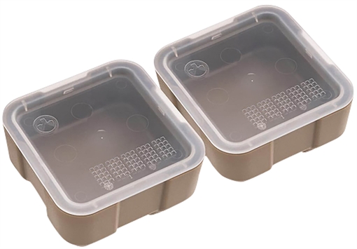 Magpul Industries DAKA Bins, 2X2, Compatible with DAKA GRID Organizer Panels, Matte Finish, Flat Dark Earth, 3.2"x 3.2"x 1.3" Internal, (2) 2X2 Bins Included MAG1390-FDE MAG1390FDE