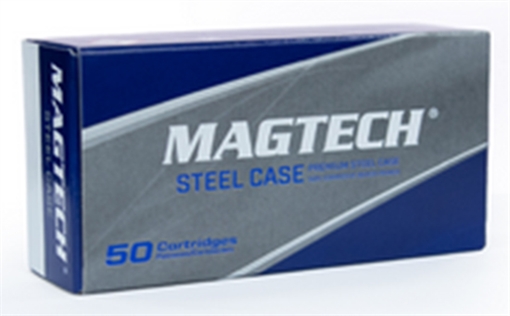 Magtech Steel Case (Zinc-Plated) Handgun Ammunition 9mm Luger 115 gr. FMJ 1135 fps 50/ct 9AS