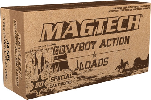 Magtech Cowboy Action 44S&WSpl 240gr Lead Flat Nose 50 Per Box/20 Case 44B