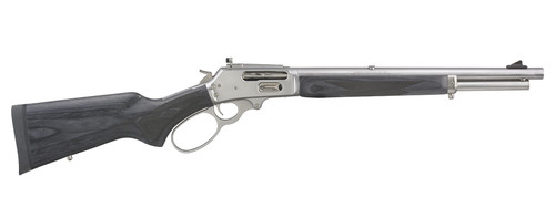 Marlin 1895 Trapper 45-70 Government, 16" Threaded Barrel, Black Laminate Furniture, Stainless Rec, 5rd