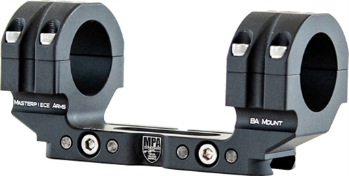 MPA SCOPE MOUNT BA 1-PC 30MM 1.250" 0 MOA BLACK BAMOUNT301250 BAMOUNT-30-1250