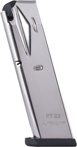 Mec-Gar Handgun Magazine Taurus PT92/99 HT Nickel 10/rd MGPT9210N