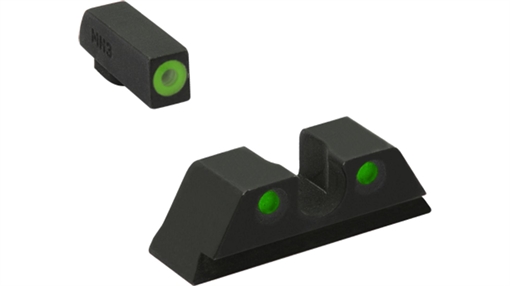 Meprolight ML41230 Hyper-Bright Green Ring Front/Green Rear Sights for Kimber 1911 Suppressed Models 412303111