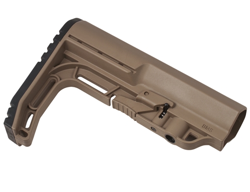 Mission First Tactical Battlelink Minimalist Stock Collapsible Scorched Dark Earth Synthetic for AR-15, M16, M4 with Commercial Tube (Tube Not Included) BMSSDE