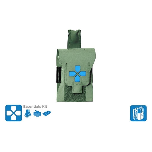 Blue Force Gear MICRO TRAUMA KIT NOW!-NANO-ESSENTIAL SUPPLIES-RANGER GREEN TKN-NANO-ESS-RG