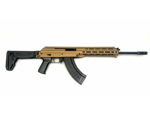 M+M M10X 7.62x39mm, 16.5" Barrel, M-LOK, Zhukov Folding Stock, Burnt Bronze, 30rd