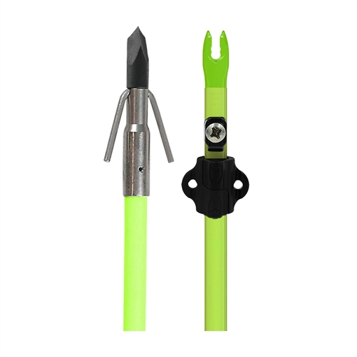 Muzzy Classic Chartreuse Fish Arrow with Gar Point & Safety 1420-GBS