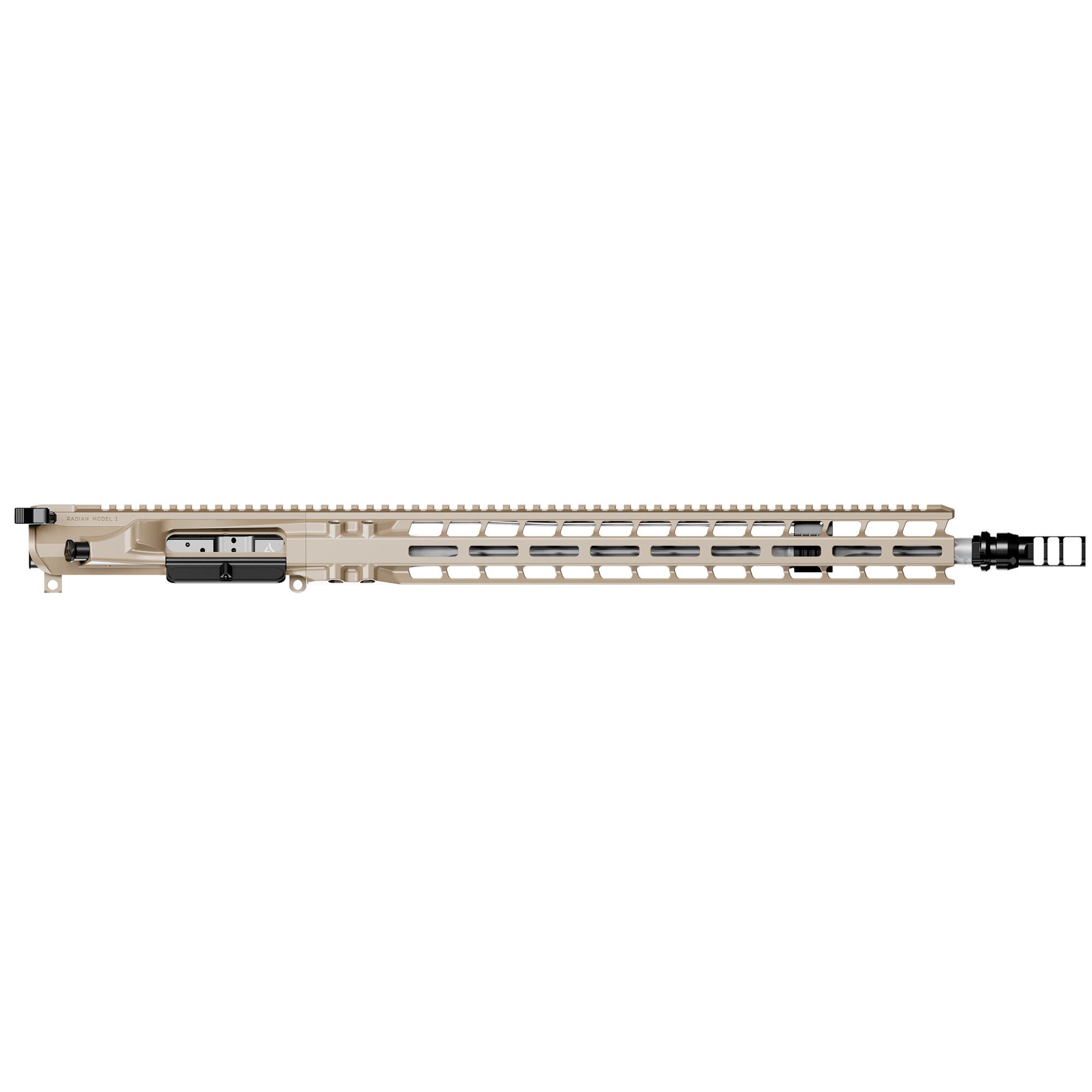 Radian Weapons Mod 1 Complete Upper Receiver, 6mm ARC, 18", W/ KeyMo Muzzle Brake, FDE (R0902)