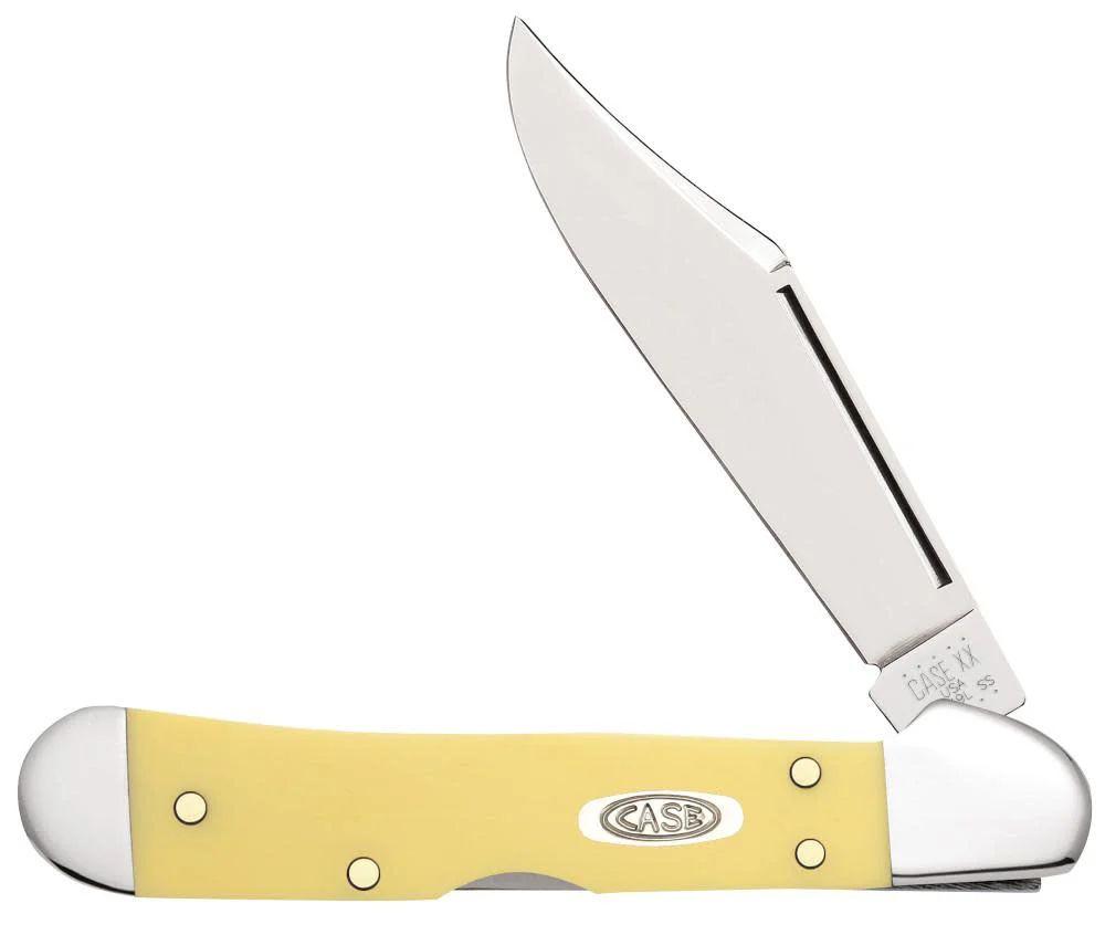 Case Knives Yellow Synthetic Smooth Mini CopperLock (30116)