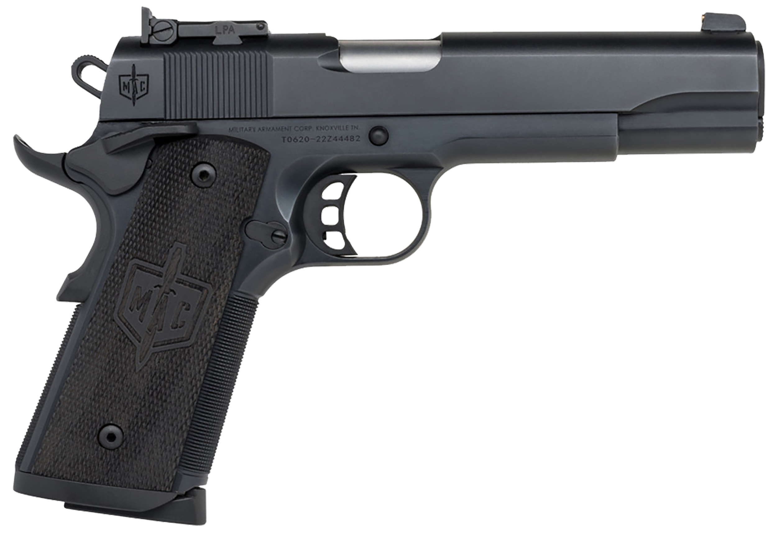 Tisas 1911 JSOC Pistol 10100536, 45 ACP, 5in, Turkish Walnut w/Logo Grips, QPQ Tenifer Cerakote Finish, 8 Rds