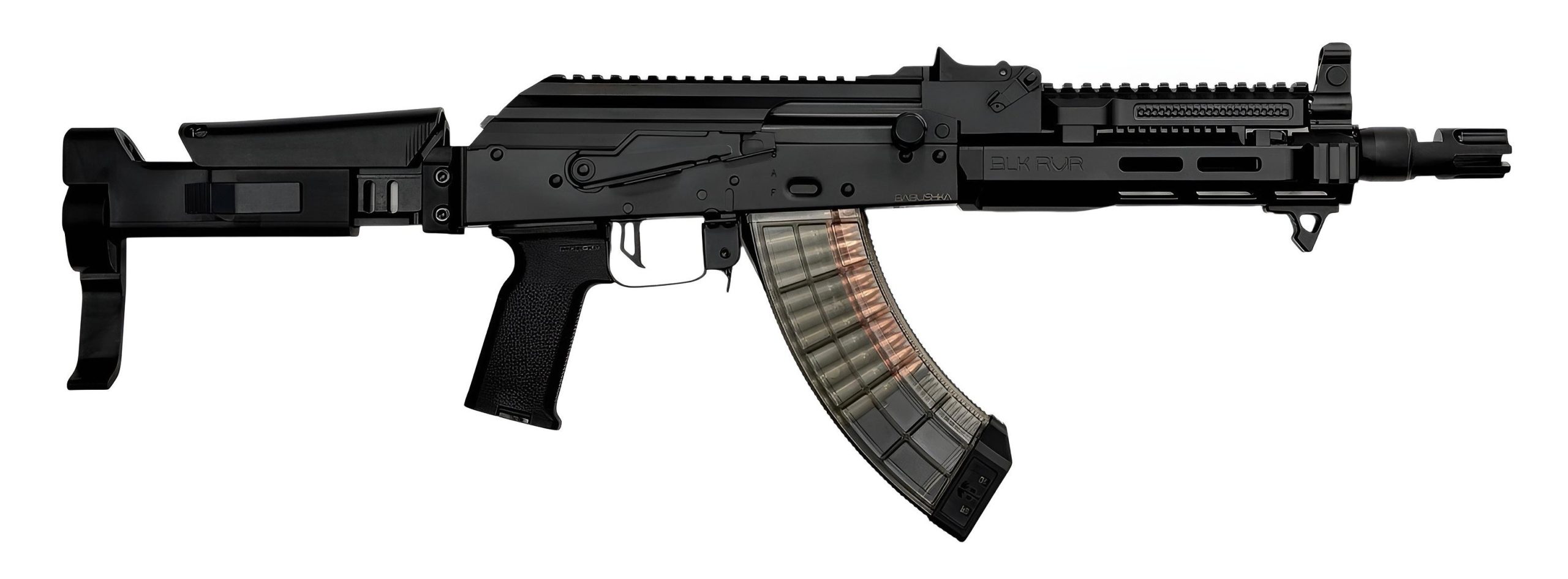 Orthos Arms Babushka AK Pistol BABBK, 7.62x39mm, 10.5", Black Cerakote, ACX Adj. Pistol Brace, 30+1