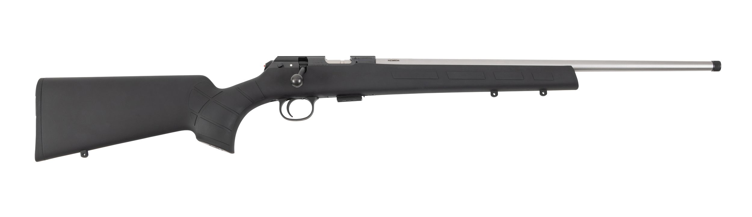 CZ 457 Synthetic Suppressor Ready Rifle 02395, 22LR, 20.5", Synthetic Black Stock, 5 Rds
