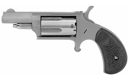 North American Arms Mini Revolver, Single Action Only, Revolver, 22 WMR, 1.625" Barrel, Steel, Silver, Rubber Grips, Fixed Sights, 5 Rounds NAA-22M-GRC 22MGRC