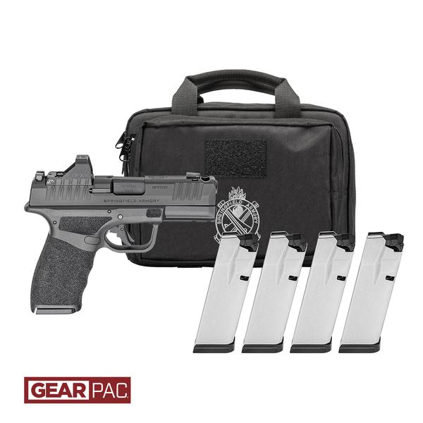 Springfield Hellcat Pro OSP Optic Ready Pistol HCP9379BOSP-COMP-PAC, 9mm, 3.8in, Black Polymer Grips, 17 Rds