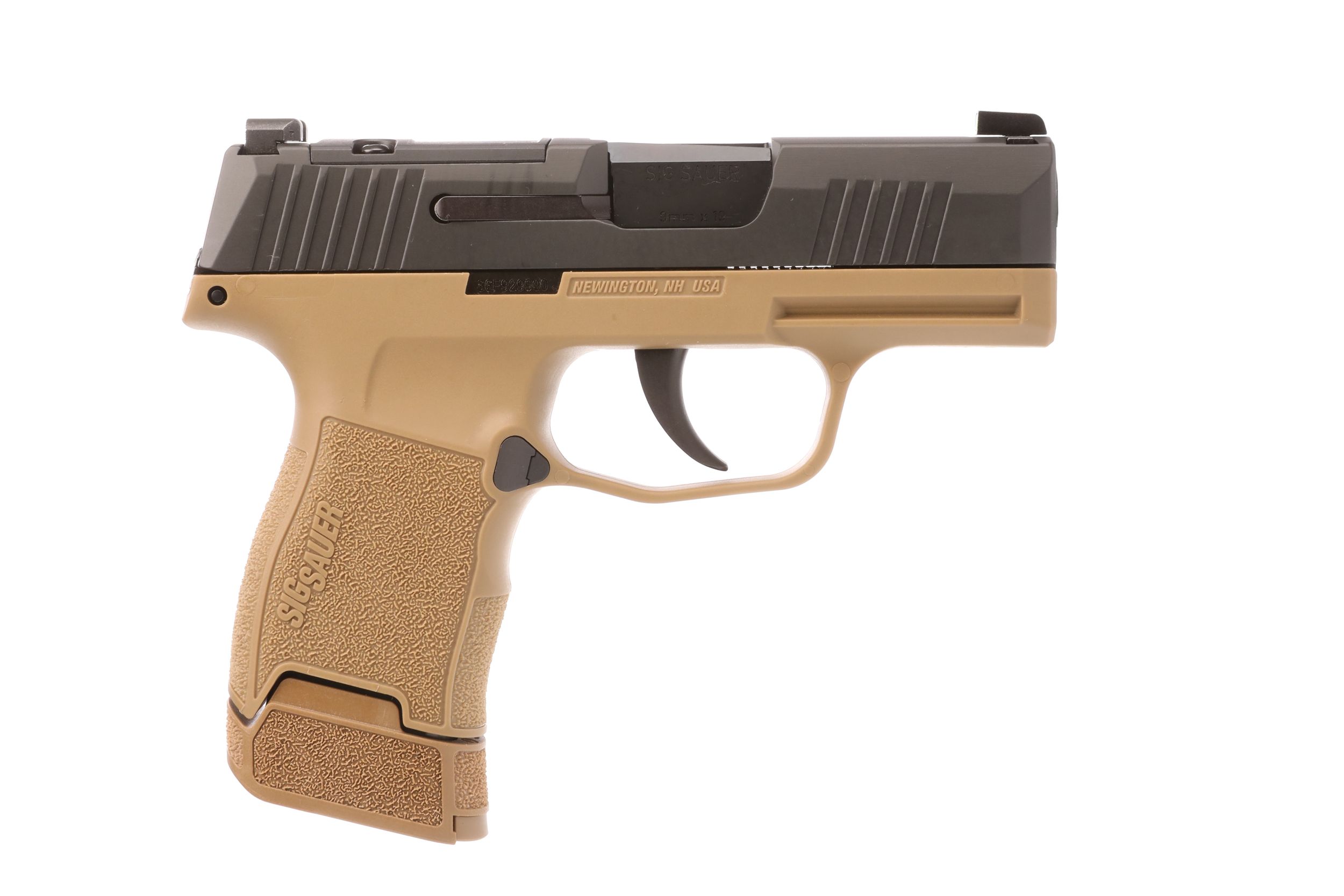 Sigarms P365 Optic Ready Pistol 365-9-RTXR3P-C-TACPAC, 9mm, 3.1in, Coyote (FDE) Grip Frame, 17 Rds
