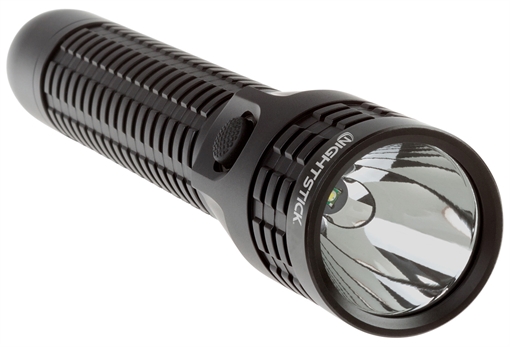 Nightstick Metal Duty/Personal-Size Rechargeable Flashlight Black Anodized 50/200/850 Lumens White LED NSR9614XL