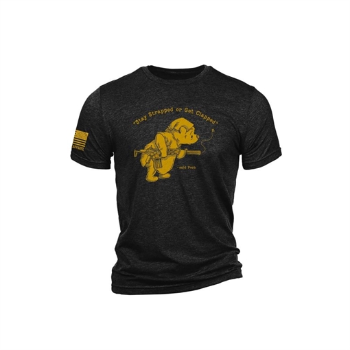 Nine Line Pooh Bear Short Sleeve Shirt Black 2XL POOHBEAR-TS-BLACK-2XL