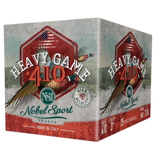 Nobel/Eurosports LLC Heavy Game 410Gauge 3" 11/16oz 9Shot 25 Per Box/10 Case ANS4139