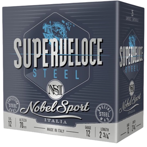 Nobel Target Steel Shotshells 12 ga 2-3/4" 1oz 1378 fps #6 25/ct ANS12ST6