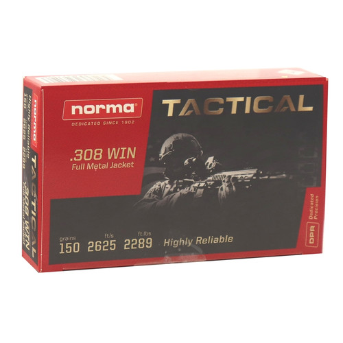 Norma .308 Winchester, 150gr, FMJ, 20rd Box