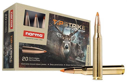 Norma Ammunition Dedicated Hunting Tipstrike 270Win 140gr Polymer Tip 20 Per Box/10 Case 20169292