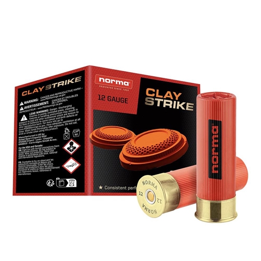 Norma CLAYSTRIKE Shotshells 12ga 2-3/4" 1oz 1250 fps #7.5 25/ct 1198052875