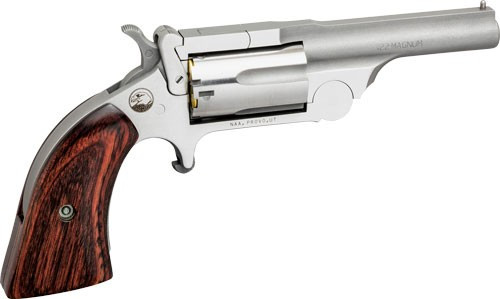 NAA Ranger II 22 LR/22 Mag 2.50" 5rd Stainless Rosewood Grip