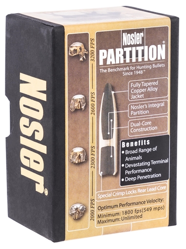 Nosler Nosler Partition Bullets .270 Cal. 130 gr. Spitzer Point 50 pk. 16322
