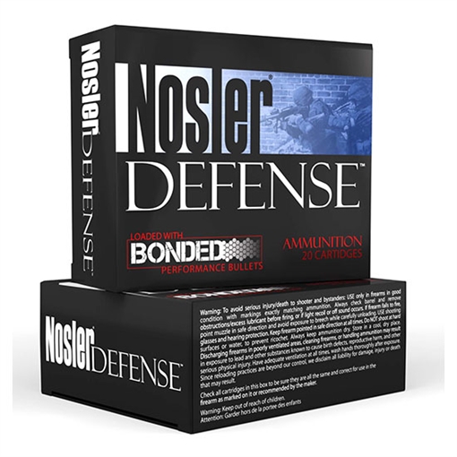 Nosler Defense Handgun 45ACP 230gr Bonded Performance Jacketed Hollow Point 20 Per Box/10 Case 39645