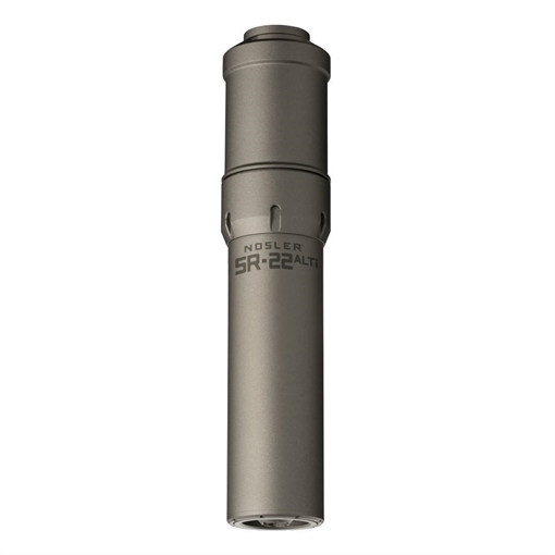 Nosler Suppressor SR-22 ALTi 1/2x28 .22 Cal 7.53" Grey 90602