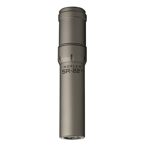 Nosler SR-22 Ti Suppressor 1/2x28 .22 Cal 7.53" Grey 90628