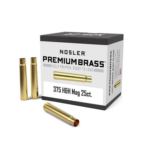 Nosler Unprimed Brass Rifle Cartridge Cases .375 H&H 25/ct 11930