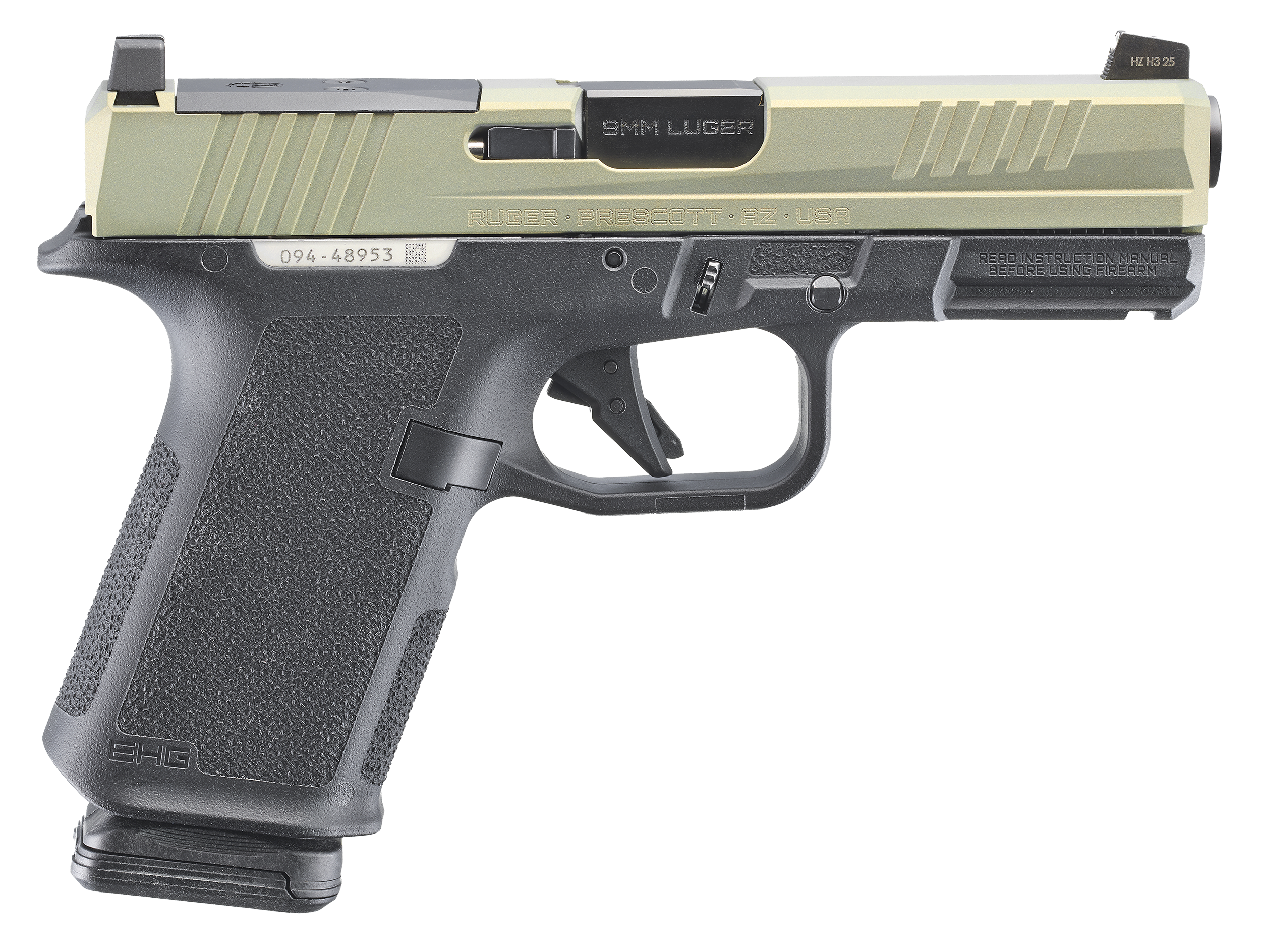 Ruger RXM Optic Ready Pistol 19420, 9mm, 4in, Black Finish, 15 Rds