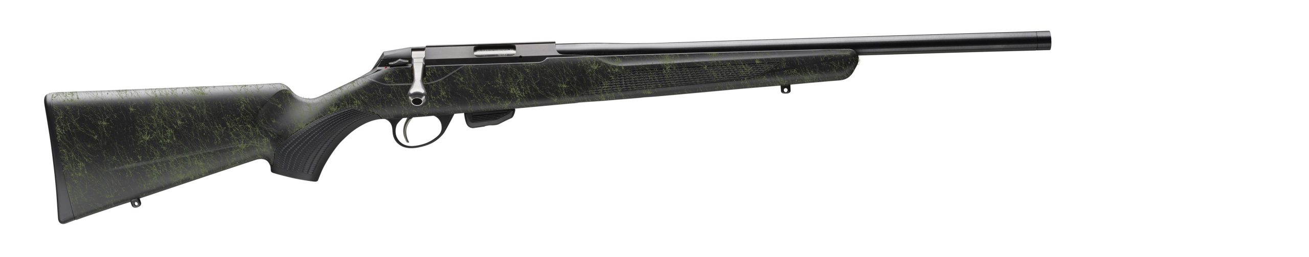 Tikka T1X Roughtech Bolt Action Rifle JRT1XRT300SB, 22 LR, 16", Black Synthetic Stock w/Emrald Web, Blued Finish, Threaded 10 Rds