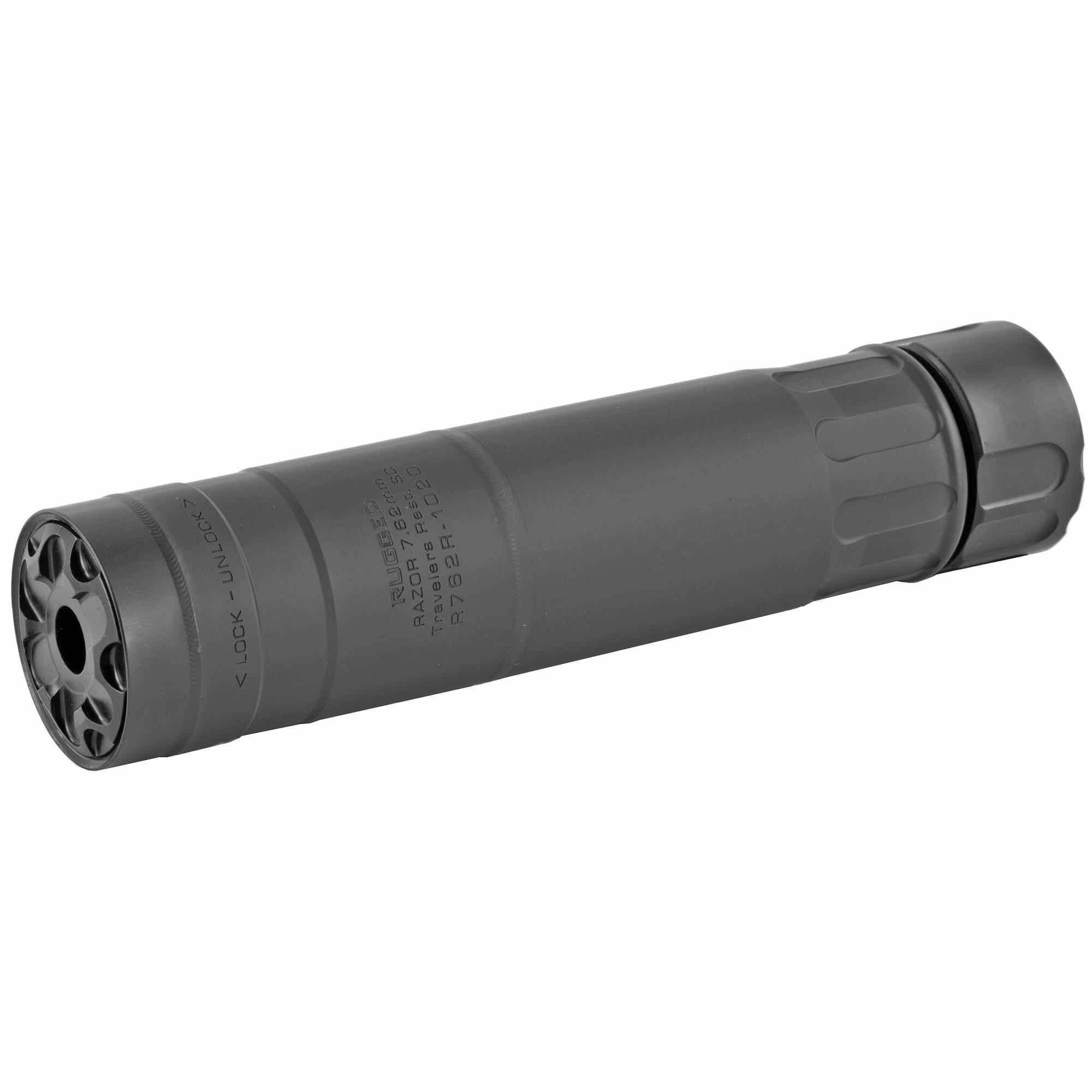 Rugged Suppressors RZR01762 Razor 762 7.62 Cal. Suppressor, W/ 5/8x24 Flash Hider, Black