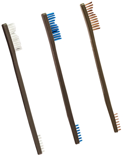 Otis Otis All Purpose Brushes Nylon/Bronze/Stainless Steel 3 pk. FG-316-3 FG3163