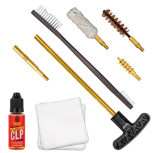 Otis 9mm Cleaning Kit For Pistol 9mm/.375/.38 Cal Yellow Plastic Box Case FGSRS9MM