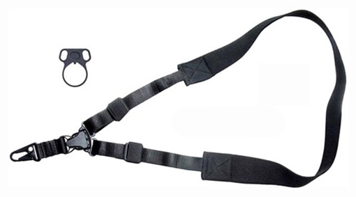 TOC TACTICAL SLING SINGLE POINT W/ADAPTER BLACK SPTK2-28409
