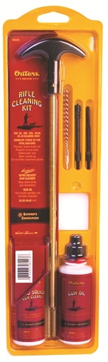 Outers RIFLE CLEANING KIT WITH BRASS CLEANING ROD 8MM/30 CALIBER 46223