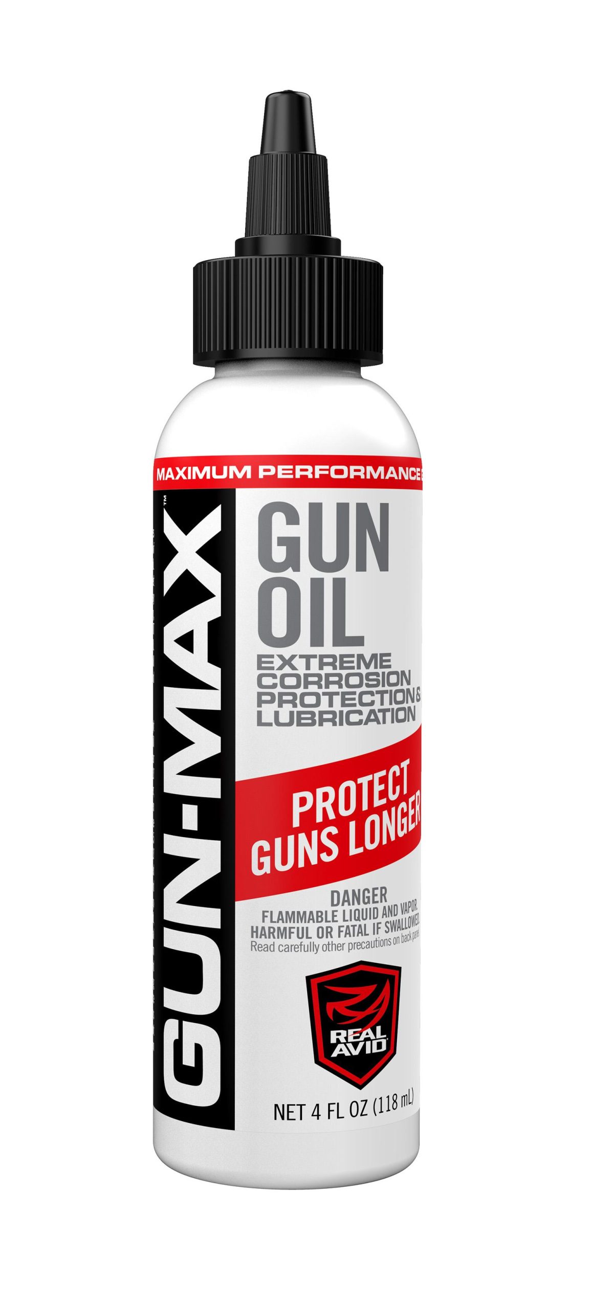 Real Avid Gun-Max Gun Oil, 4 oz (AVBMGO4L)