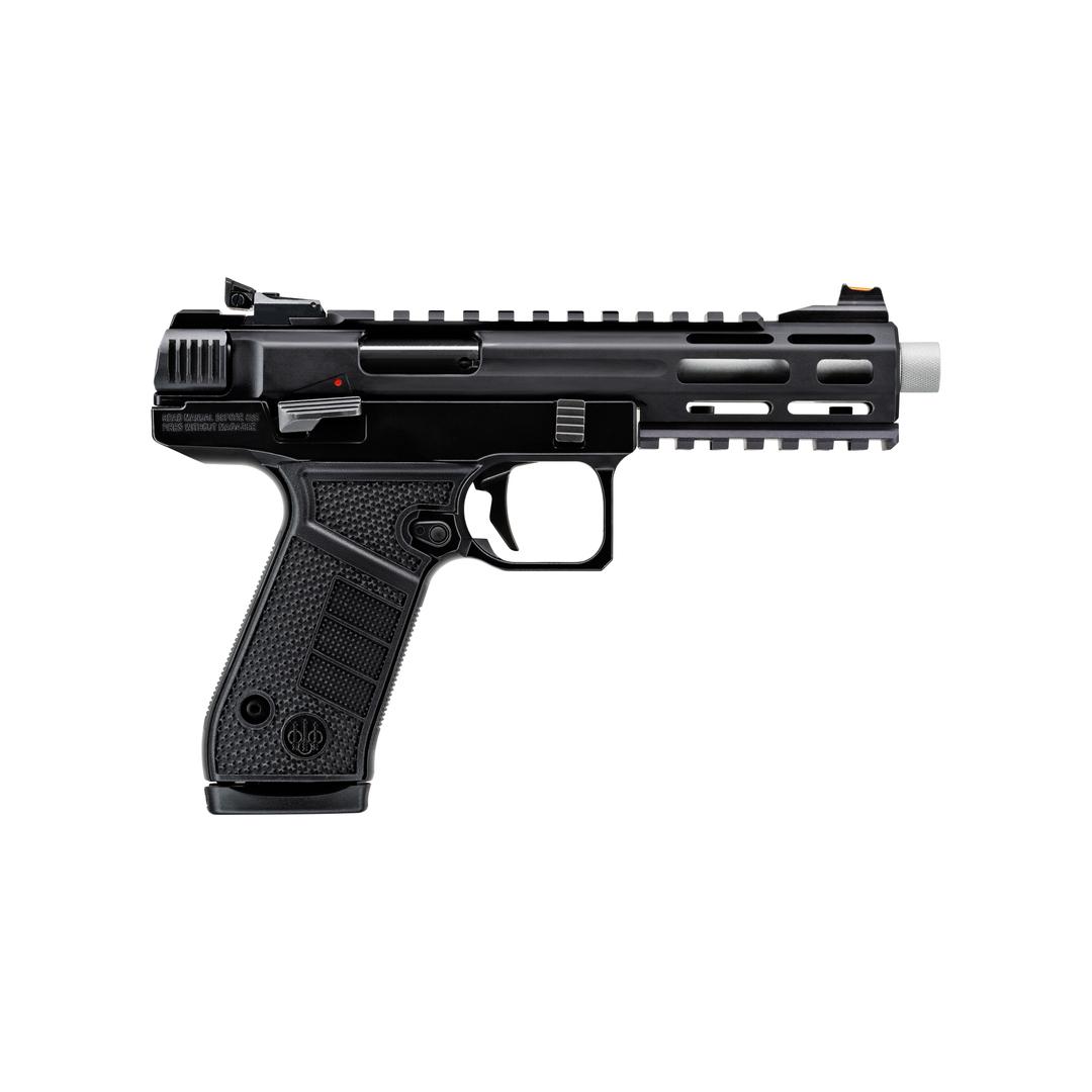 Beretta B22 Jaguar Pistol JB22TACMET10SB, 22LR, 5.25in, Interchangeable Grip Panels, Black Finish, 10 Rds