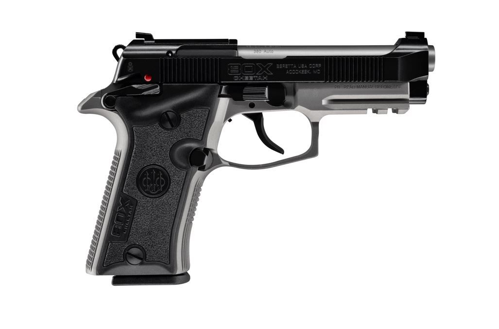 Beretta 80X Cheetah Optic Ready Pistol SPEC0717A, 380 ACP, 3.9in, Black Plastic Grips, 10 Rds