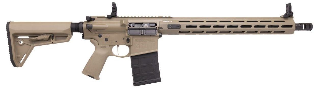 Springfield Saint Victor Semi-Auto Rifle STV916308F, 308 Win, 16", FDE B5 Bravo 6-position Stock, 20 Rds
