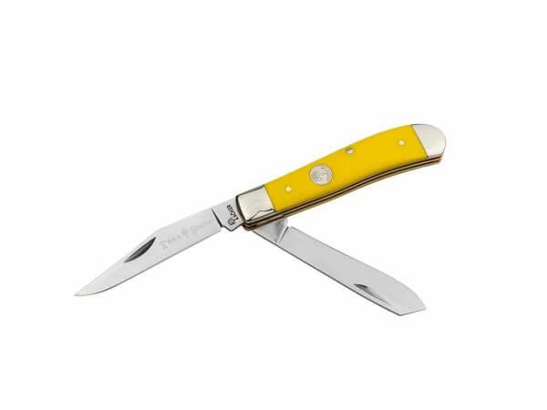 Boker Treebrand Mini Trapper Folding Knife, Yellow Delrin (110850)