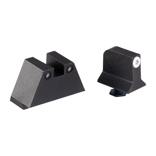 Night Fision SUPP HEIGHT G17/19 WHITE FRONT & BLACK SQUARE NOTCH REAR GLK-004-003-WGZG