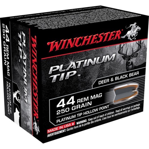 Winchester 44 REMINGTON MAGNUM 250GR HOLLOW POINT 20/BOX S44PTHP