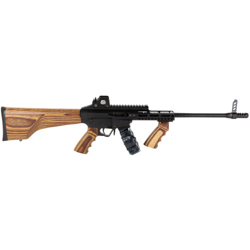 Patriot Ordnance Roaring Rebel 22 LR, 14.5" Barrel, Black, Hardwood A2 Furniture, Guitar Shaped Case, 35rd