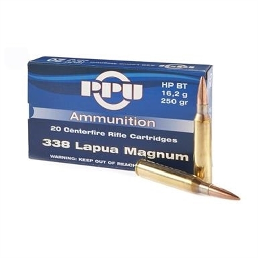 Prvi Partizan Standard Rifle, 338 Lapua Magnum, 250 Grain, Boat Tail Hollow Point, 10 Round Box PP338H
