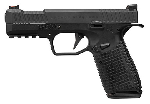 PTR Archon Type B, Gen 1 Compact Frame 9mm Luger 15+1, 4.30" Black Steel Barrel, Black Serrated Steel Slide, Black Steel Frame w/Beavertail & Picatinny Rail, Black Textured Polymer Grip AF1B0090101